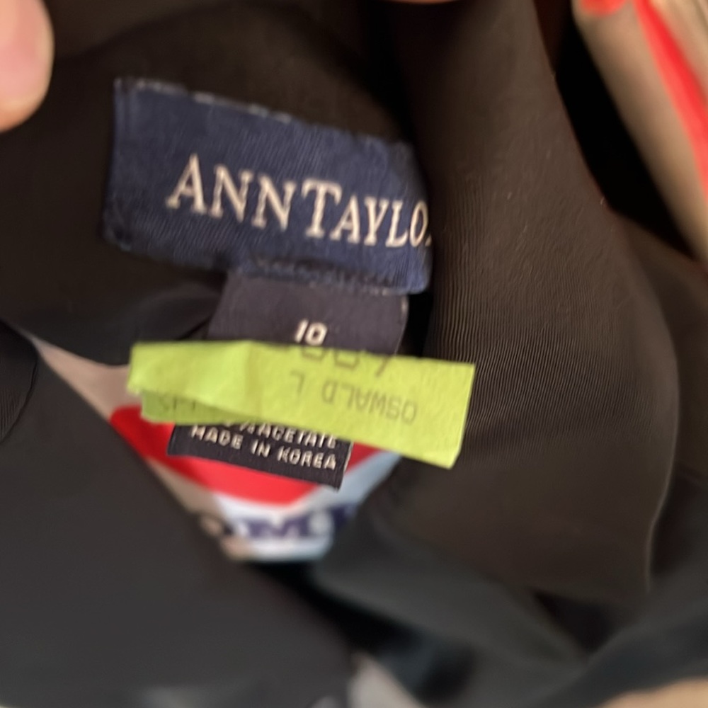 Black Ann Taylor Fully Lined Suit View 2